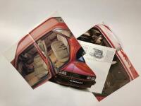 AUDI: Three early 1980's Audi sales brochures. Audi 80, 100 & Coupe sales brochures - 2