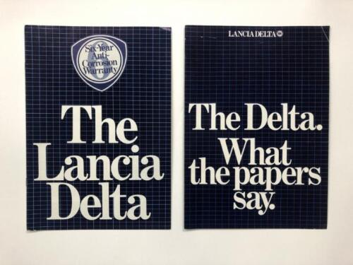 LANCIA DELTA: Two Lancia Delta sales brochures