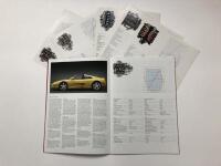 FERRARI: A group of Ferrari literature. 1995 Ferrari model specification sheets. F50 specification sheet - 2