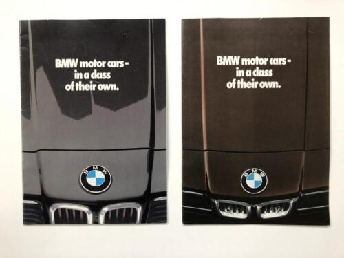 B.M.W: Two B.M.W sales brochures. 1978 & 1980 model range brochures