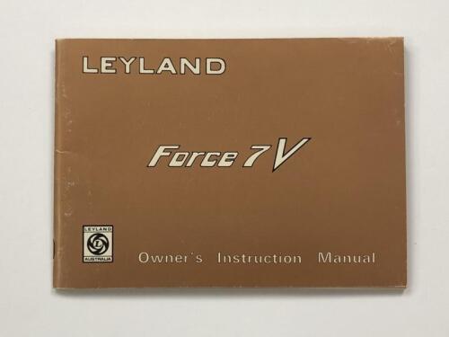 LEYLAND: A 1974 Leyland Force 7V Owner's Instruction Manual