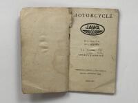 JAWA: An original 1965 Jawa Motorcycle Owner's Handbook - 2