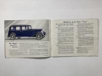 AUSTIN: An original 1936 Austin CLOSED MODELS sales brochure - 2