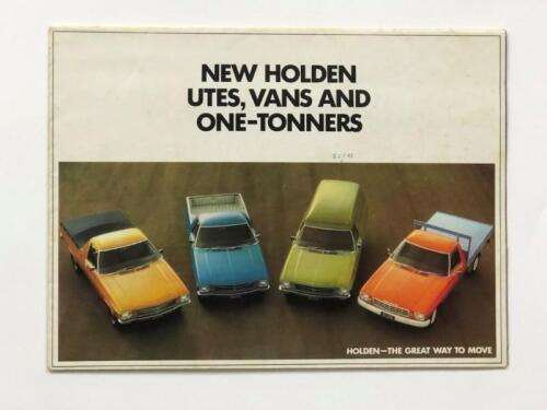 HOLDEN: A 1971 'New Holden Utes, Vans And One-Tonners' colour sales brochure