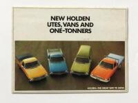 HOLDEN: A 1971 'New Holden Utes, Vans And One-Tonners' colour sales brochure