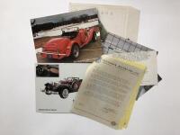 EXCALIBUR: Three Excalibur sales brochures. Series III Roadster and Phaeton sales brochures - 2
