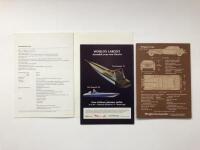 REPLICA/KIT CARS: Three replica/kit car sales brochures. Auburn, In, DiNapoli brochures - 3