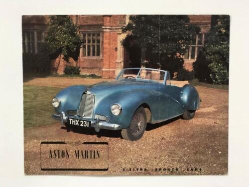 ASTON MARTIN 2 LITRE SPORTS: An Aston Martin 2 Litre Sports Cars brochure