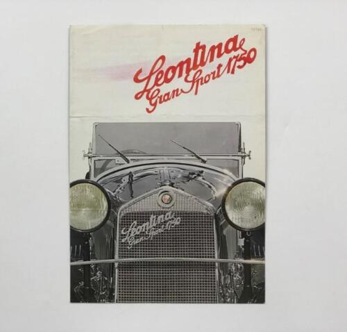 LEONTINA GRAN SPORT 1750: A 1970's Leontina Gran Sport 1750 sales brochure by Achilli Motors s.a.s.