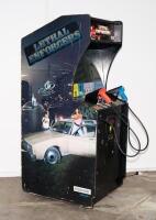'Lethal Enforcers' Konami upright American Komani cabinet [Location: Dingley Village] - 6