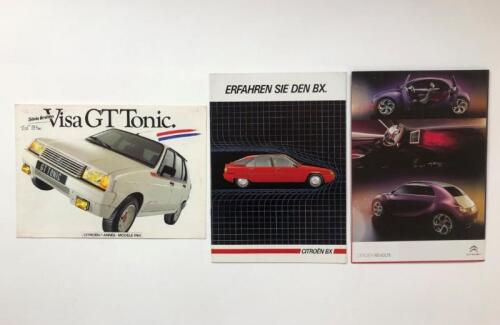 CITROEN: Three Citroen sales brochures and poster