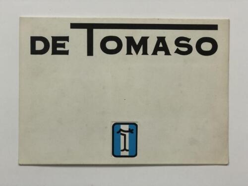 DE TOMASO: A De Tomaso model range sales brochure. Pantera, Deauville, Longchamp 2 + 2 models