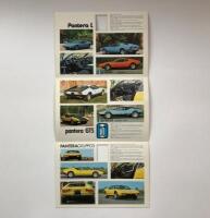 DE TOMASO: A De Tomaso model range sales brochure. Pantera, Deauville, Longchamp 2 + 2 models - 2