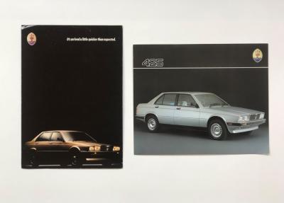 MASERATI: Two Maserati Biturbo/425 sales brochures. Australian Maserati Biturbo sales brochure