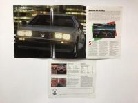 MASERATI: Two Maserati Biturbo/425 sales brochures. Australian Maserati Biturbo sales brochure - 2
