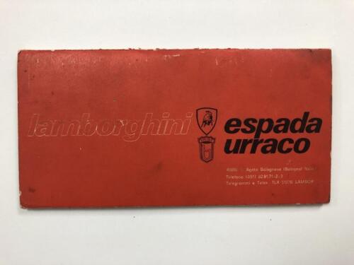 LAMBORGHINI: An original and rare Lamborghini espada/urraco colour chart