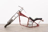 TRIUMPH CHOPPER: A circa 1969-70 chopper frame with a front end and forks thought to suit a Triumph unit 650