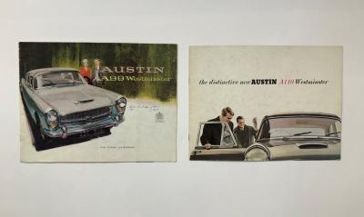 AUSTIN WESTMINSTER: Two Austin Westminster sales brochures. A99 & A110 sale brochures