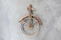 TRIUMPH: A Triumph front wheel & forks thought to suit a Tiger Cub or Terrier model - 3