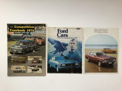 FORD: Three 1970's Ford publications. 1971 Ford Cortina sales brochure