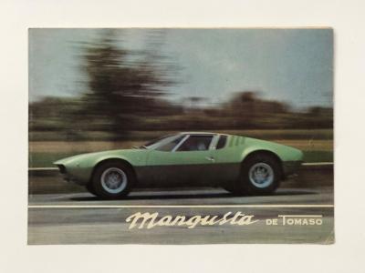 DE TOMASO: A superlative De Tomaso Mangusta four page sales brochure