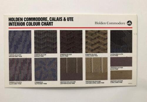 HOLDEN: A 1994 double-sided Holden Commodore, Calais & Ute Exterior and Interior Colour Chart