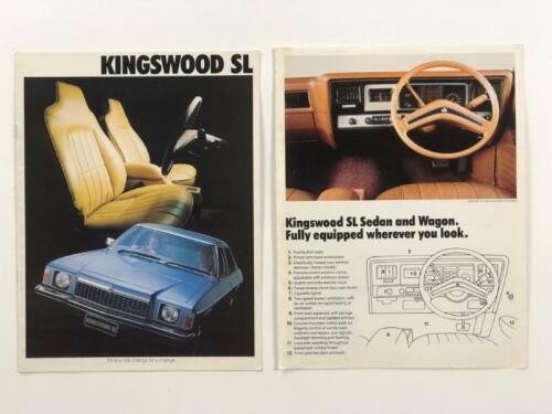 HOLDEN: Two Holden Kingswood SL sales brochures. Circa late 1970's