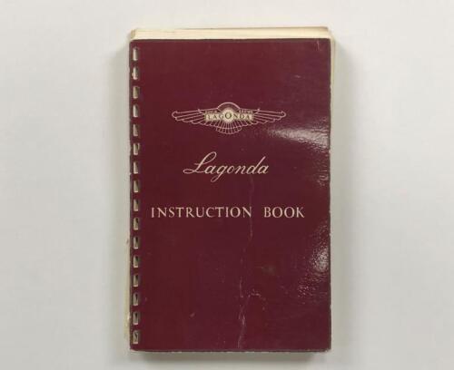 LAGONDA: An original 2.5 Litre and 3 Litre (Models LB.290 and LB.290/1) Instruction Book