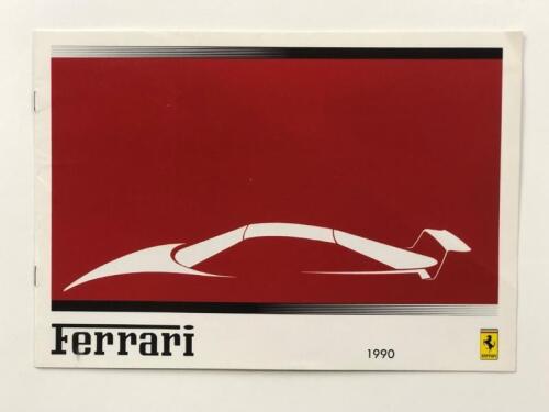 FERRARI: A 1990 Ferrari range sales brochure. F40 specifications data