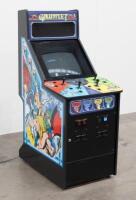 'Gauntlet' Atari dedicated LAI cabinet, the&nbsp;metalwork is all original, original metal control panel brand new overlay installed [Location: Dingley Village] - 2