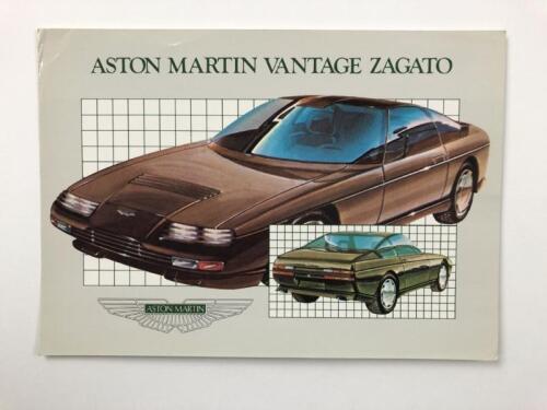 ASTON MARTIN: An Aston Martin Vantage Zagato double-sided sales brochure