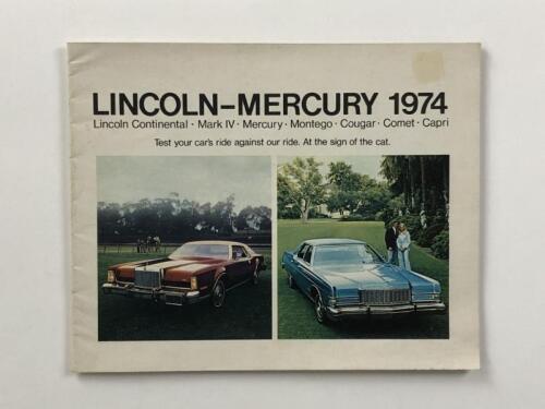LINCOLN-MERCURY: A 1974 Lincoln-Mercury model range sales brochure