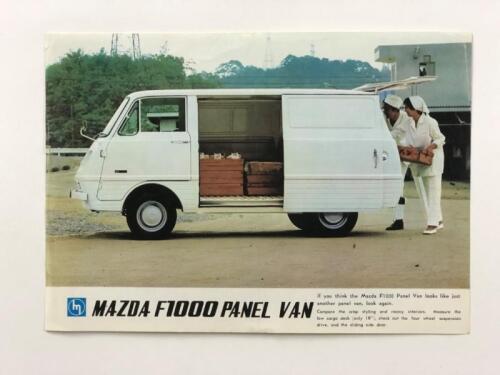MAZDA: A Mazda F1000 Panel Van double-sided, single sheet sales brochure