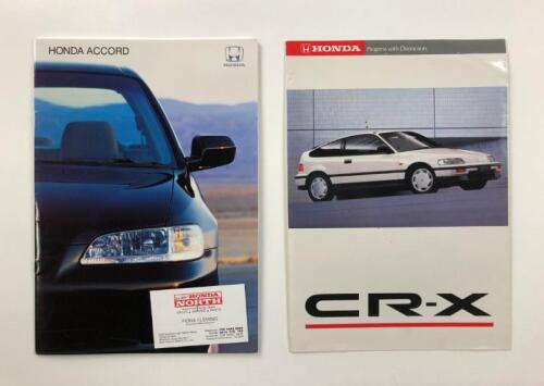 HONDA: Two Honda sales brochures. 1988 CR-X sales brochure