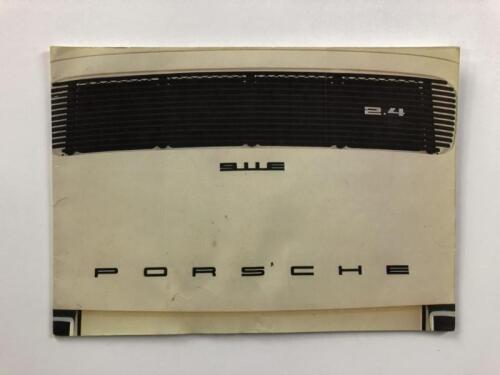 PORSCHE: A 1970's Porsche 911 sales brochure