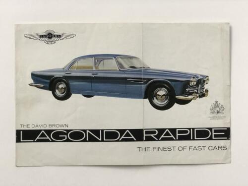 LAGONDA: An original Lagonda Rapide sales brochure