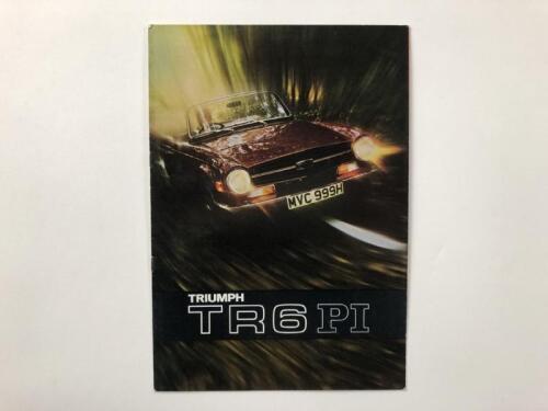 TRIUMPH: A Triumph TR6 PI fold-out sales brochure