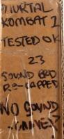 Mortal Kombat&nbsp;PCB, labelled 'tested ok 2023 - sound board re-capped' [Location: Dingley Village] - 5