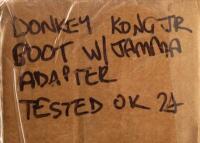 A Donkey Kong Jr. boot with Jamma adapter, labelled 'tested ok 2024' [Location: Dingley Village] - 6