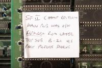 Street Fighter II PCB, labelled 'faulty' [Location: Dingley Village] - 3