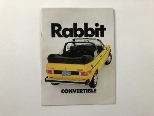 VOLKSWAGEN: A 1982 Rabbit Convertible sales brochure