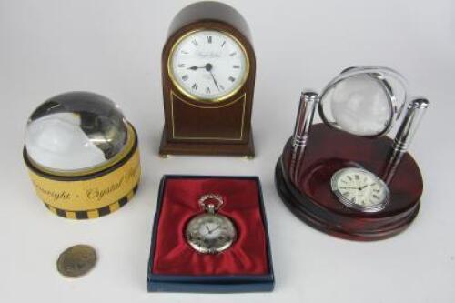 DESK PIECES: Four desk items