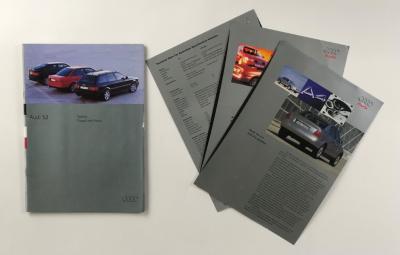 AUDI: A collection of Audi sales brochures. Australian & S2 sales brochures