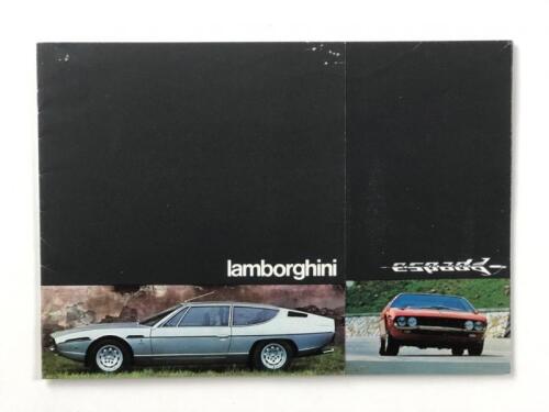 LAMBORGHINI: A 1973 Lamborghini Espada fold-out colour sales brochure
