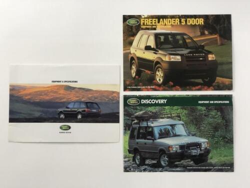 LAND ROVER: Three Land Rover sales brochures. Discovery sales brochure