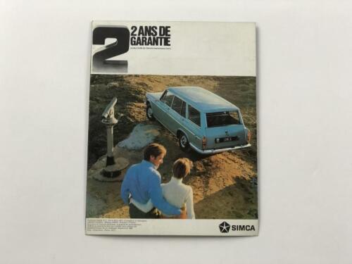SIMCA: A 1967 Simca 1301 1501 Break fold-out sales brochure