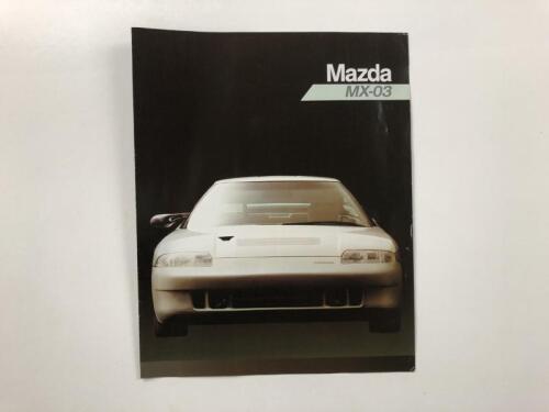 MAZDA: A Mazda MX-03 concept sales brochure