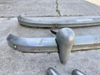 AUSTIN: A front bumper and rear bumper with overriders, believed to suit Austin A50 or A70, suited for parts or restoration. [Location: Sydney] - 4