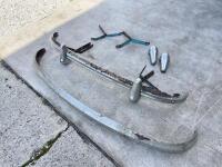 AUSTIN: A front bumper and rear bumper with overriders, believed to suit Austin A50 or A70, suited for parts or restoration. [Location: Sydney] - 12