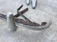 AUSTIN: A front bumper and rear bumper with overriders, believed to suit Austin A50 or A70, suited for parts or restoration. [Location: Sydney] - 13